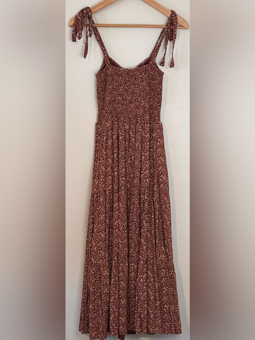 Madewell Lucie Tie-Strap Tiered Midi Dress in Florentine Floral Sz XXS - Picture 5 of 13